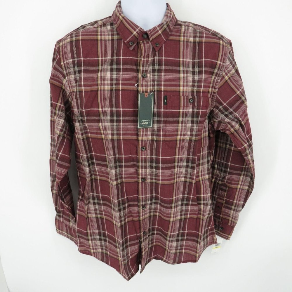 G.H. Bass & Co. Men's Madawaska Trail Plaid Flannel Shirt S NWT $58